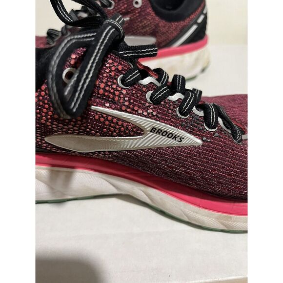 Brooks Womens‎ Ghost 11 Running Shoes Pink Black Athletic Sneaker Size 8 - Picture 5 of 15